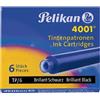 Pelikan Ricarica refill nero penna stilografica Pelikan 4001 (conf. 6)