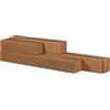 Bong Packaging Scatola a tubo Square Box - chiusura a nastro - 10,5 x 10,5 x 63 cm - cartone microonda - avana - Bong Packaging - conf. 10 pz - G02431