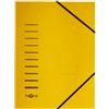 PAGNA Cartelline 3 lembi (335 gr) con elastico in cartoncino stampate gialle PAGNA Classic