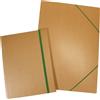Starline Cartelline 3 lembi con elastico in cartoncino avana Starline Classic - 35x50x4 cm