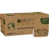 Papernet Asciugamani piegati a V Simplify - 21 x 20,3 cm - goffratura a onda - 16,5 gr - bianco - Papernet - conf. 2060 pz - G01089