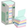 Post-It Blocco Post it® Z-Notes Green - R330-1RPT - 76 x 76 mm - colori pastello - 100 fogli - Post it® - conf. 16 pz - G03735