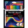 Stabilo Pennarelli Pen 68 Brush Arty Line 568/12 - colori assortiti - Stabilo - astuccio 12 pezzi - Z17517