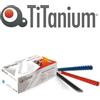 Titanium 100 dorsi plastici 21 anelli 10mm nero titanium - Z04820