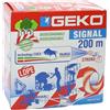 Geko Nastro segnaletico SIGNAL - biodegradabile - 7 cm x 200 m - bianco/rosso - Geko - G01591