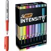 Bic Marcatore permanente Bic Intensity colori assortiti punta tonda 0,8-1,8 mm (conf. 24)