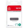 Ro-ma Punti zincati - 53/10 - 10 mm - metallo - Ro-Ma - conf. da 1120 punti conf. 1120 pz - G02789