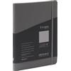 Fabriano Taccuino EcoQua Plus - con elastico - spiralato - A5 - 70 fogli - righe - antracite - Fabriano - Z18328