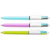 Bic Penna a sfera 4 colori Bic 4 Colours Fun multicolore - punta 1 mm - fusto colori assortiti (conf. 12)