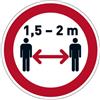Durable Pittogramma da pavimento rimovibile "Mantenere la distanza di sicurezza" - Ø 43 cm - Durable - D05279