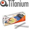 Titanium Scatola 50 dorsi metallo 11mm silver 34 anelli titanium - Z05864