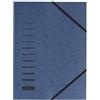 PAGNA Cartella con elastico - cartoncino - A4 - blu - Pagna - D05460