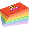 Post-It Blocchi memo adesivi Post-It Super Sticky playful - 76x127 mm - 90 fogli (conf. 6)