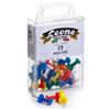 Leone Dell'Era Scatola 25 spilli cartografici clessidra colori assort.leone color - Z02497