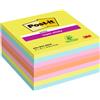 Post-It Blocco Post it® Super Sticky - 654-8SSRBW - 76 x 76 mm - colori assortiti - 45 fogli - Post it® - conf. 8 pz - G04823