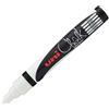 Uni Ball Marcatore a gesso liquido Uni Chalk Marker - punta tonda da 1,80 - 2,50 mm - bianco - Uni Mitsubishi - D05334