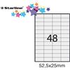 Starline Etichette multiuso bianche Starline - 52,5 x 25 mm - 4800 etichette