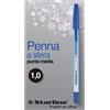 Starline Penna a sfera con cappuccio Starline Classic blu - punta 1 mm - fusto trasparente (conf. 50)