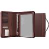 In Tempo Portablocco A4 a cartella con zip con tasca In Tempo Office marrone - 28x36 cm