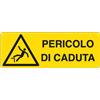 Cartelli Segnalatori Cartello alluminio 35x12,5cm 'pericolo di caduta' - Z11335