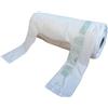 no-brand Shoppers Mini - 22x50 cm - mater-bi - bianco - rotolo 200 pezzi - D04727