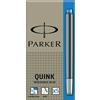 Parker Ricarica refill blu penna stilografica Parker (conf. 6)