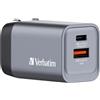 Verbatim Adattatore da viaggio GNC-35 - 1x USB-C PD 35W, 1x USB-A QC 3.0 35W - Verbatim - 32200 - G00236