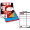 Markin Etichette multiuso blu Markin C500BLU - 70 x 36 mm - 2400 etichette