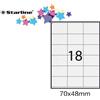 Starline Etichette multiuso bianche Starline - 70 x 48 mm - 1800 etichette
