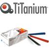 Titanium 100 dorsi plastici 21 anelli 10mm bianco titanium - Z04819