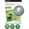 Leitz Pouches per plastificatrice a caldo Leitz iLAM 80 µm - finitura lucida - 21,6x30,3 cm (conf. 25)