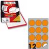 Markin Etichette multiuso arancioni Markin R310 - Ø 60 mm - 1200 etichette