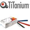 Titanium 100 dorsi plastici 21 anelli 12mm nero titanium - Z04823