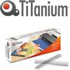 Titanium Scatola 50 dorsi metallo 8mm silver 34 anelli titanium - Z05876