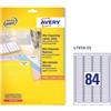 Avery Etichette multiuso bianche Avery - 46 x 11,1 mm - 2100 etichette
