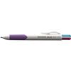 Paper Mate Penna a sfera 4 colori Paper Mate InkJoy Quatro multicolore - punta 1 mm - fusto bianco/viola