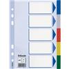 Esselte Divisori neutro per raccoglitori A5 Esselte colori assortiti in PPL - 5 schede