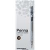 Starline Penna a sfera a scatto Starline Classic nera - punta 1 mm - fusto trasparente (conf. 20)