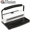 Titanium Rilegatrice manuale uw15 dorso metallico 34 anelli 3:1 titanium - Z05676