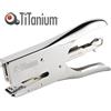 Titanium Cucitrice a pinza Titanium Classic colore acciaio - punti 24/6 - cuce fino a 40 fogli