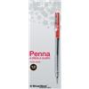 Starline Penna a sfera a scatto Starline Classic rossa - punta 1 mm - fusto trasparente (conf. 20)