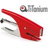 Titanium Cucitrice a pinza Titanium Classic rossa - punti 6/4 - cuce fino a 15 fogli