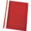 Esselte Cartelline A4 ad aghi in plastica Esselte Report File trasparente/rosso - dimensioni 22x30 cm (conf. 25)
