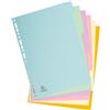 Exacompta Divisori neutro per raccoglitori A4 Exacompta Forever colori assortiti in cartoncino - 6 schede