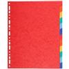 Exacompta Divisori neutro per raccoglitori A4 Exacompta Forever colori assortiti in cartoncino - 12 schede