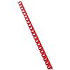 GBC Scatola 100 dorsi spirale 10mm rosso 21 anelli - Z00297