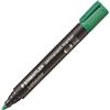 Staedtler Marcatore permanente Staedtler Lumocolor verde punta tonda 2 mm (conf. 10)