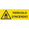 Cartelli Segnalatori Cartello alluminio 35x12,5cm 'pericolo di incendio' - Z11851