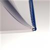 Titanium 100 dorsi plastici 21 anelli 8mm blu titanium - Z04818