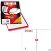 Markin Etichette in poliestere trasparenti Markin opache - 210 x 297 mm - 50 etichette